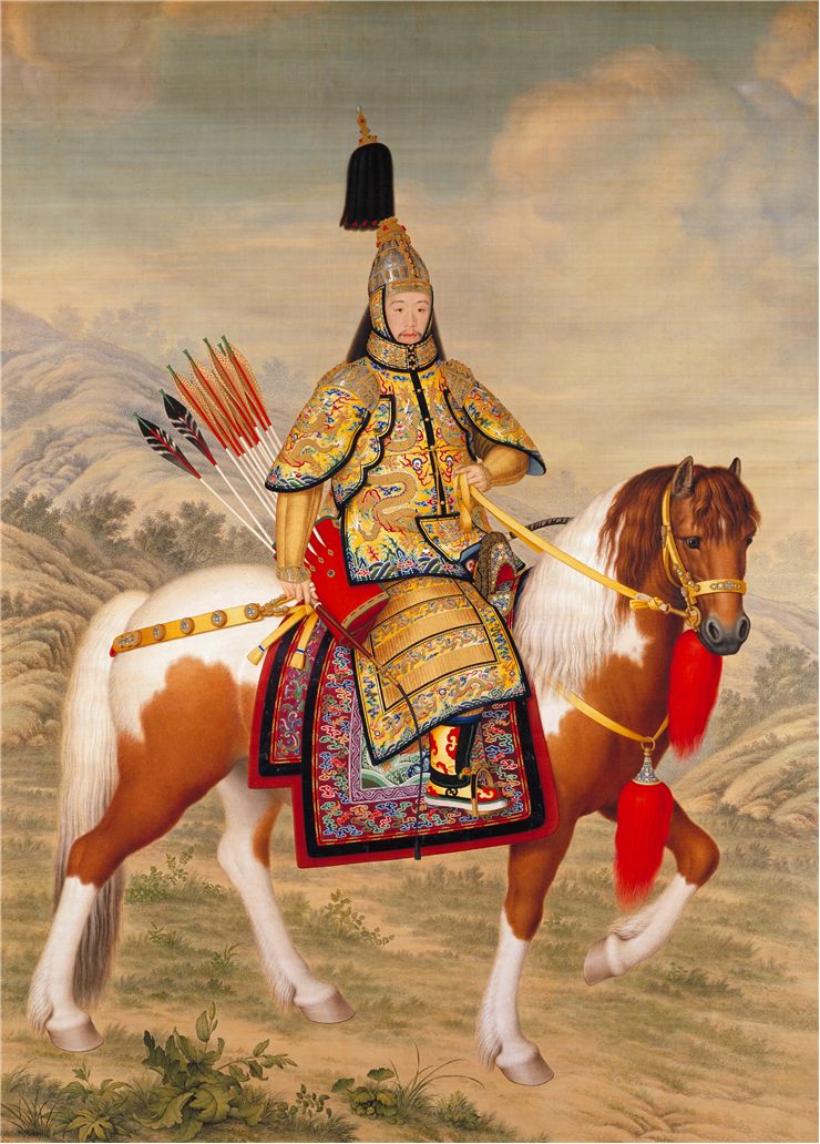 Picture Of Chinese Ceremonial Armour On Horseback